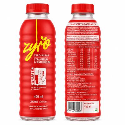 ZYRO ZERO SUGAR STRAWBERRY WATERMELON - 400ml